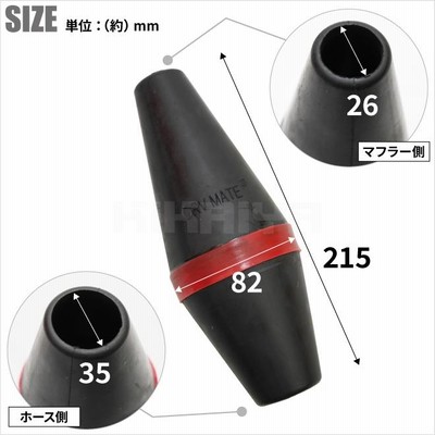 エアージャッキ ダブルテーパーコーン アダプター スタック 排気