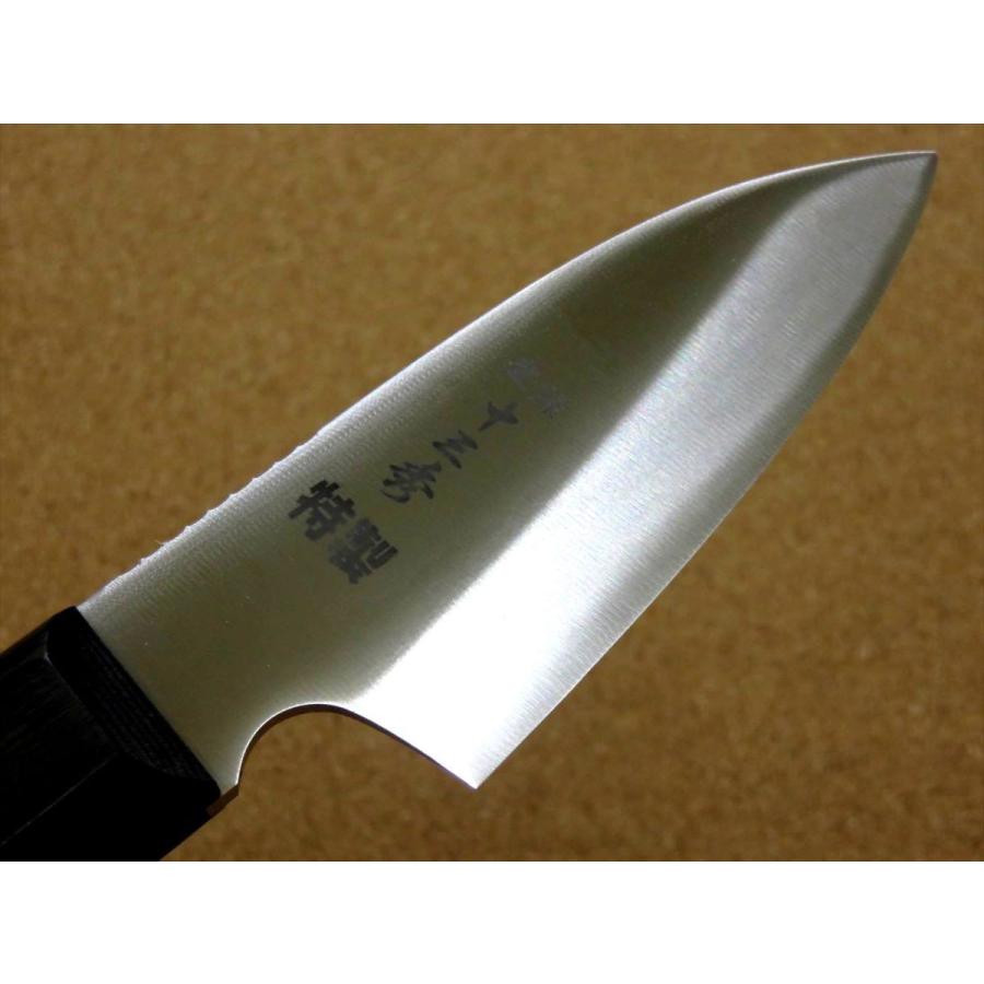 包丁 キャンピングナイフ 9.5cm (95mm) 関の刃物 サバイバルナイフ ハンティングナイフ 魚釣り アウトドア包丁 左利き用 本革鞘付き 日本製