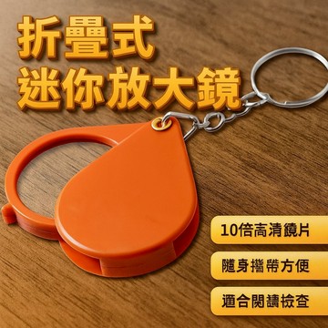 【台灣出貨】折疊式迷你放大鏡｜隨身攜帶型閱讀放大鏡｜0倍高清鏡片｜老人閱讀檢查適用