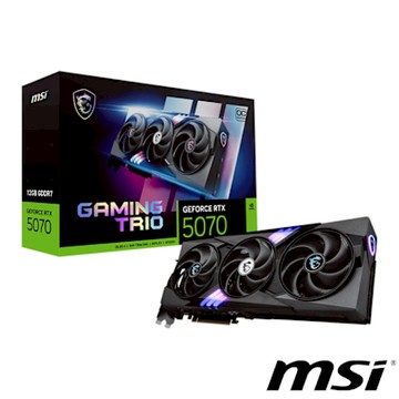 MSI微星 GeForce RTX 5070 12G GAMING TRIO OC 顯示卡