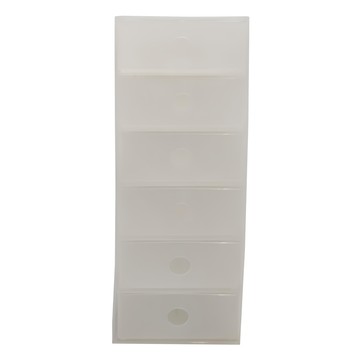 品屋 6小抽屜自由收納盒  24 x 10.8 x 32 cm  磨砂材質  豎B款  1個