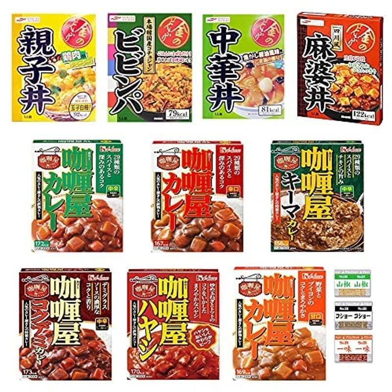 カリー屋カレー  金のどんぶり 10食セット  薬味オリジナルセット付