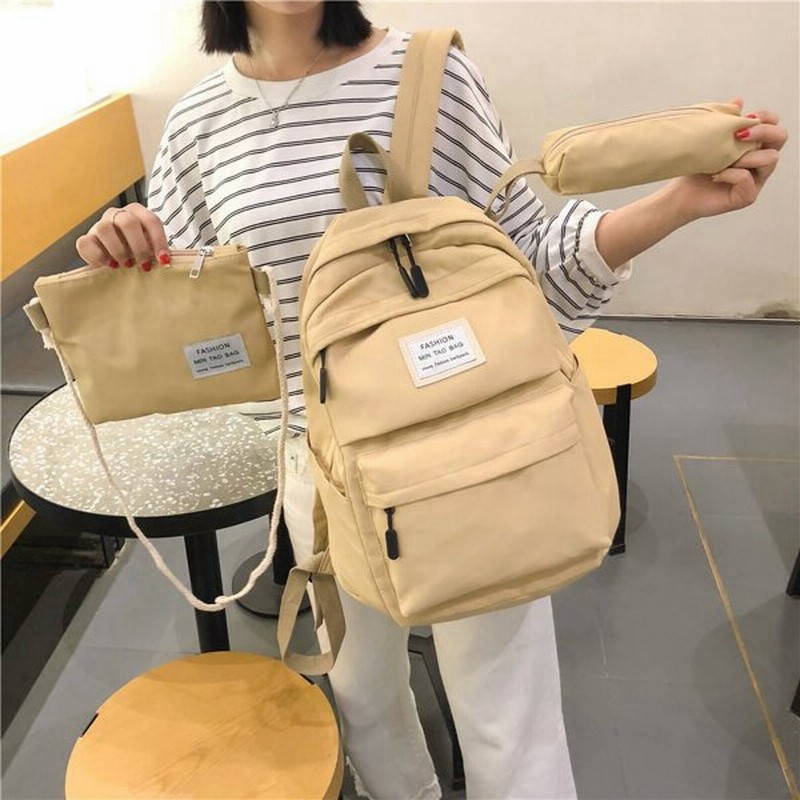 3点セット リュック ポシェット ポーチ 大容量 リュックサック レディース メンズ 通学 通勤 リュック 通販 Lineポイント最大0 5 Get Lineショッピング