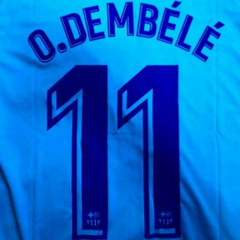 子供用 K134 18 バルセロナ O Dembele 11 ウスマン デンベレ 水色 ゲームシャツ パンツ付 サッカー キッズ ジュニア ユニフォーム 通販 Lineポイント最大1 0 Get Lineショッピング