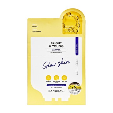 BANOBAGI 佰諾佰琪 DX晶透亮顏面膜25g + 晚安面膜2g 提亮膚色 深層滋養  1盒