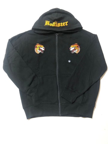 HCO 老虎頭刺繡金字刺繡連帽外套 黑HO-322-221-1449-900