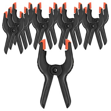 AHOYE 強力木工夾 (4寸-10個裝) 背景夾 A字型夾 彈簧夾  黑色  1組