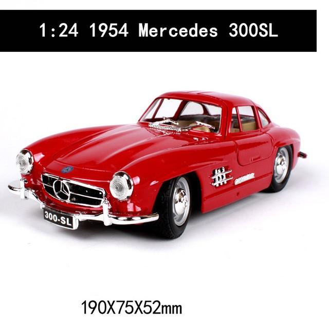 1:24 Mercedes 1954 メルセデス 300SL レッド 乗用車 外車 高級 合金 模型 ミニカー 通販  LINEポイント最大0.5%GET LINEショッピング