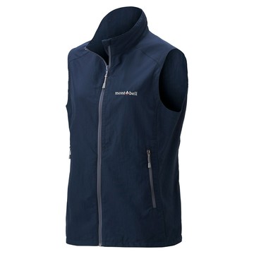 mont-bell 日本 女 o.d.vest防潑水背心海軍藍1103254/春夏背心/薄背心