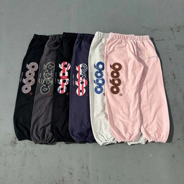 AirRoom正品 2026SS 9090 OG Logo Sweat Pants 皮革 水鑽 國旗 棉褲 長褲 褲子