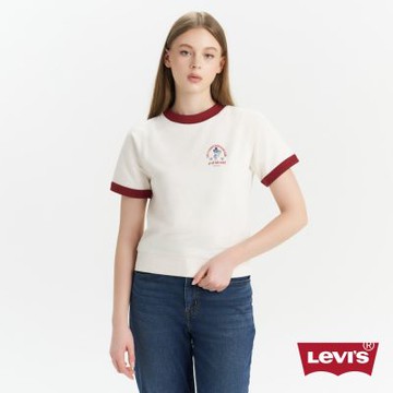 Levi s 女款 短袖大學Tee / 美式圖案 / 舒適面料