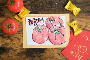 客製化 日式繪手紙原稿賀卡  新年卡