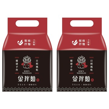 金拌麵 椒麻醬拌麵 刀削麵 4包  520g  2袋