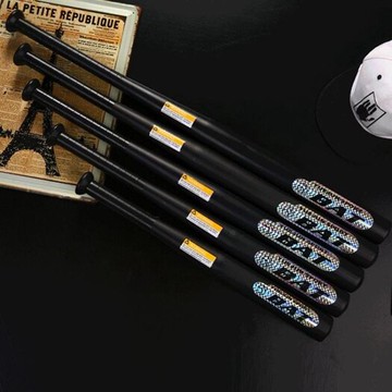 磨砂啞光黑加厚合金鋼棒球棍車載防身棒球棒武器家庭防衛棒球桿   WD