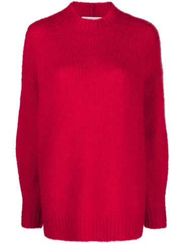 ISABEL MARANT - Idol mock-neck jumper - women - Mohair/Polyamide - 40 - Pink
