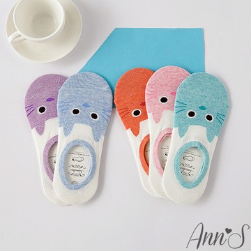 Ann’S貓咪造型隱形襪(40號內適穿)-5色