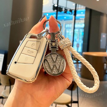 VW 福斯 Volkswagen 鑰匙套 包蓋式鑰匙殼 VW Tiguan GOLF POLO 鑰匙包 鑰匙殼扣