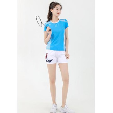 2022新品羽毛球服速干男女套裝透氣短袖短褲時尚休閑夏季運動隊服