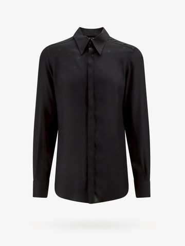 Silk shirt with all-over monogram - DOLCE & GABBANA - gender_Man