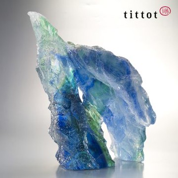 琉園tittot 直上青雲 擺飾 升遷 入厝禮 退休 慶生 婚慶 水晶琉璃