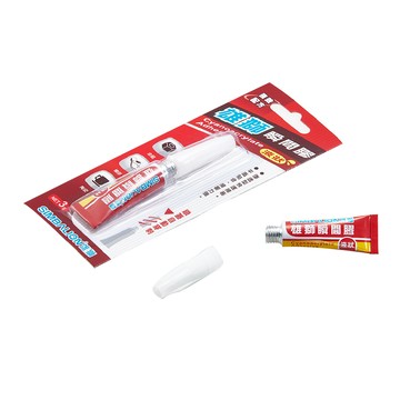 【SIMBALION 雄獅文具】液狀 瞬間膠 3g 2支/組 GU101