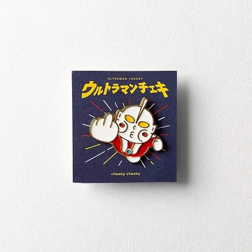 cheeky cheeky 厚面超人  金屬 徽章 / 別針