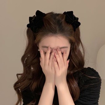 絲絨蝴蝶結發飾小抓夾公主頭發夾劉海夾側邊夾子頭飾卡子小夾子