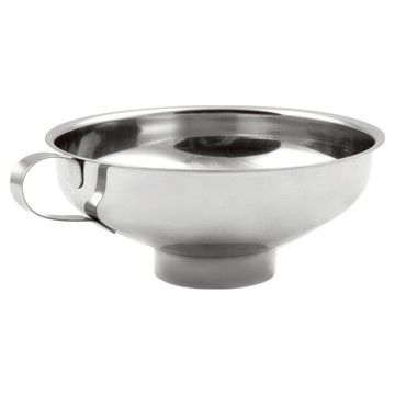 FOX RUN 寬口不鏽鋼漏斗  1個  不鏽鋼色