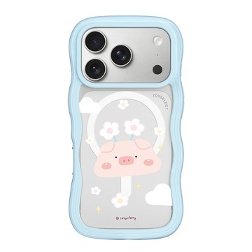 【插畫家聯名】胖才可愛小花花肉呆雲朵波波MagSafe iPhone手機殼