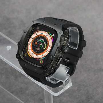 316L不銹鋼 錶殼 設計高級感 蘋果Ultra 49mm 蘋果 錶帶iwatch46mm 45mm 44mm改裝錶帶