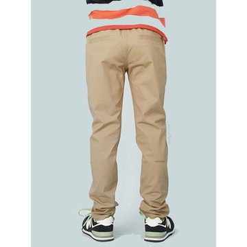 兒童淺卡其色校服褲加絨男女中大童黑色西褲純棉褲子男童米色長褲