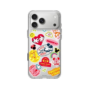 iPhone 17 Pro Max Clear Case（相機按鈕） 透明 - 迪士尼-米奇 Mickey - 迪士尼米奇系列 - 貼紙風格