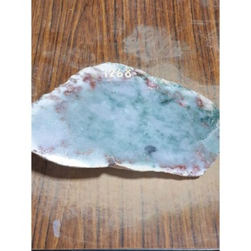 【七彩翡翠】半賭石，平切料，改口料，木那場口，有鐲位，台灣現貨,1268g