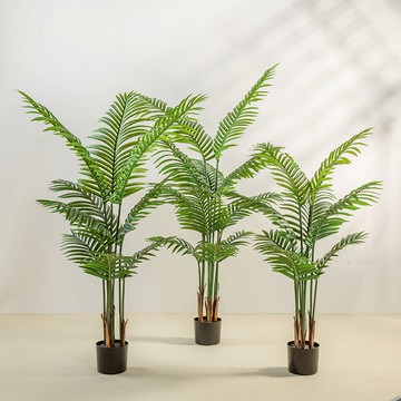 ??快速出貨?? 公司貨 仿真散尾葵 大型仿真樹鳳尾葵植物盆景綠植居家客廳裝飾