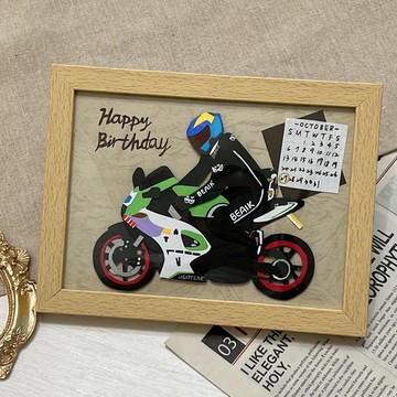 客製木質相框 手工卡片 情人節禮物 生日卡片 周年紀念聖誕節禮物