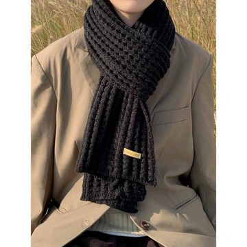 圍巾男冬季高檔男士送男友男朋友男款針織毛線男生禮物圍脖情侶女