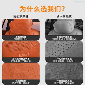 熱銷【升級款】理想L6/L7/L8L9頸枕腰靠汽車座椅頭枕車載脖枕裝飾用品