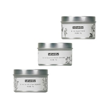 【廠商直送】Sunland香氛蠟燭70g油桃花+風鈴草+鼠尾草