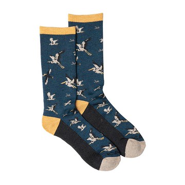 【西雅圖 KAVU】Moonwalk 保暖羊毛襪 翱翔鳥群 #1068