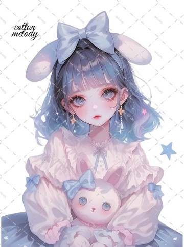 original sticker no.2373 人物貼紙 原創貼紙 原創人物貼紙 裝飾貼紙 cotton melody