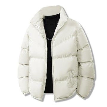 【HOT 本舖】男装工廠高品質棉衣男純色立領冬季新款寬鬆加絨加厚棉服保暖羽絨服外套夾克衝鋒衣休閒百搭麵包服女