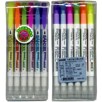 【文具通】SANDER 聖得 PL-1600EH可擦螢光筆 6C A1040452【APP滿額下單10%點數(單一帳號最高5000點)】1/31止