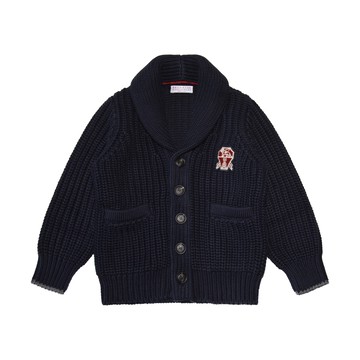 Brunello Cucinelli - Navy Cotton Cardigan