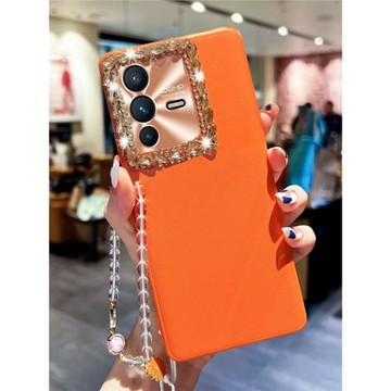 適用vivoS12pro手機殼S17皮質S16新款S18素皮iQOO10皮質S15e個性創意S10保護套iQOONeo9防摔S12水鉆全包邊殼