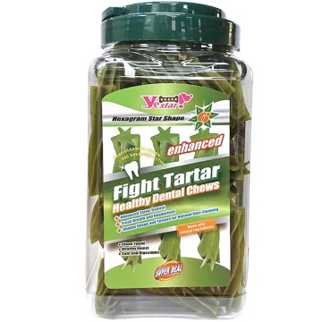 YS加強六星潔牙棒棒M桶裝