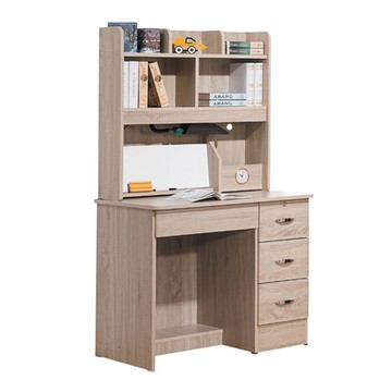 文創集 帕瑪 現代3尺四抽高書桌/電腦桌組合(二色可選)-90x54x153cm免組