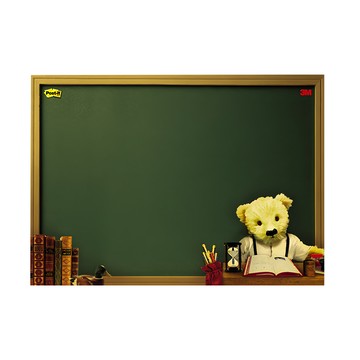 3M Post-it 利貼 可再貼備忘板 中方型 558M-B  熊熊系列  1片  1個