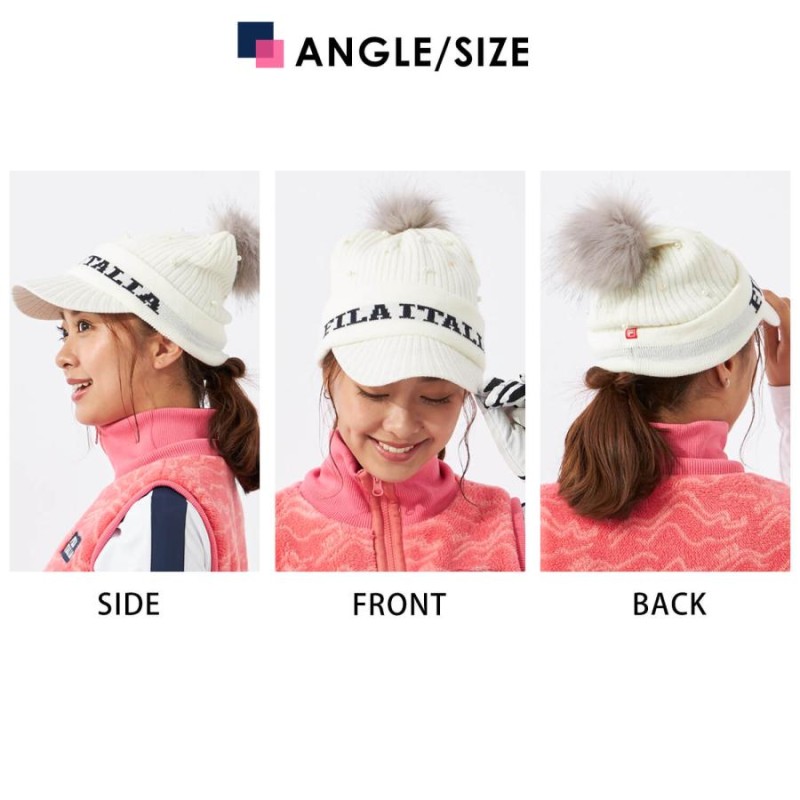 FILA GOLF フィラゴルフ キャップ レディース ブランド 深め おしゃれ かわいい メンズ 帽子 ニットキャップ ニット帽 秋 冬 つば付き  ニット 防寒 karlas | LINEブランドカタログ