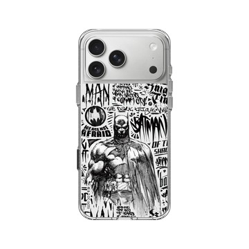 iPhone 17 Pro Max Clear Case（相機按鈕） 透明 - Batman 蝙蝠俠 - 蝙蝠俠塗鴉