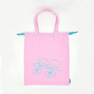 束口袋托特包 粉色 (寺岡奈津美)